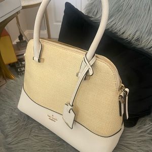Kate Spade Cream Straw Bag - a Classic